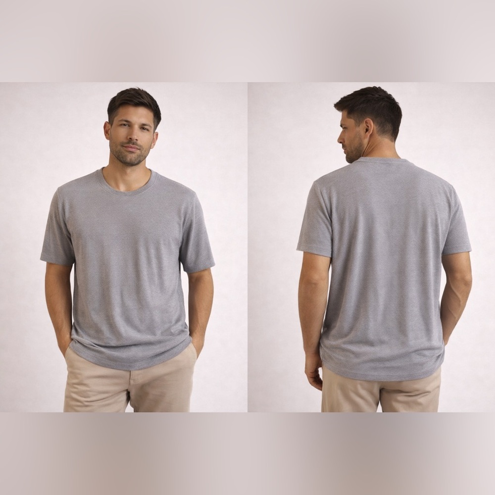 Tristan Textured Gray Knit Top